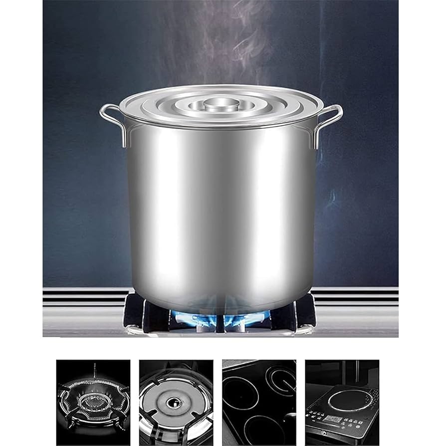 Amazon | Amdieu ずんどう鍋 深型 寸胴 なべ 業務用ステンレス